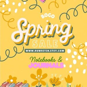 Yellow Spring Sale Notebook
